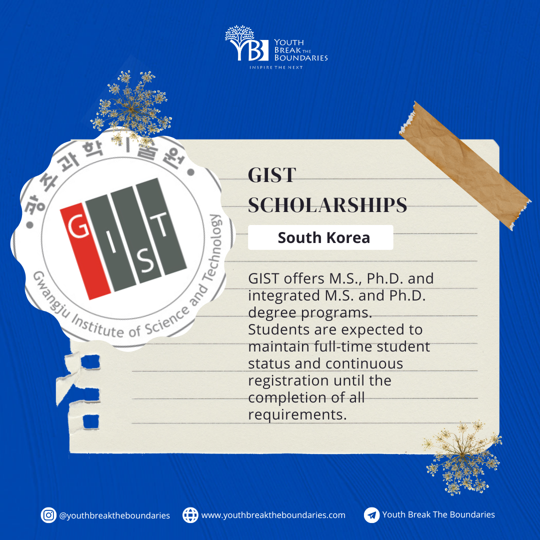 GIST Scholarships, South Korea
