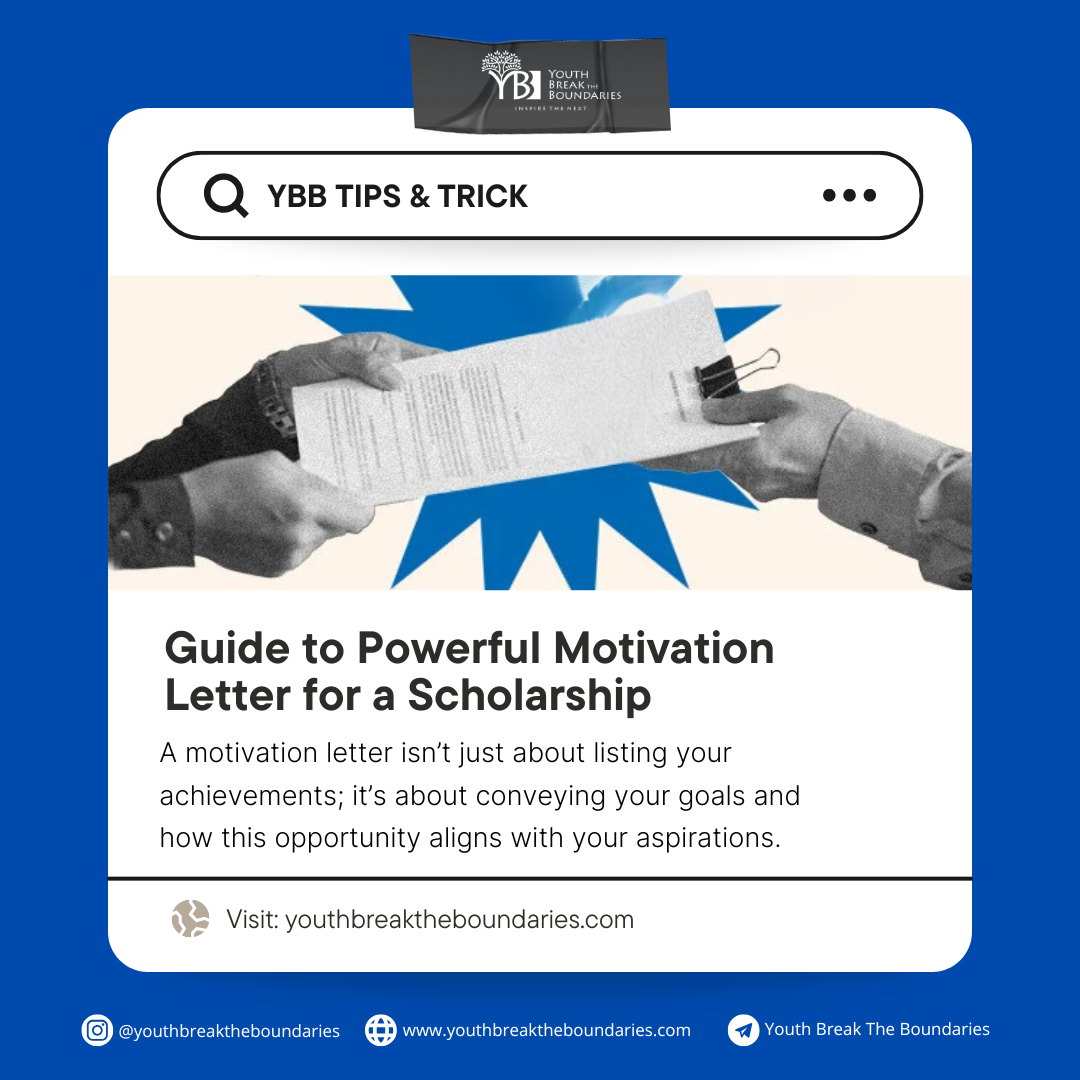 Guide to Powerful Motivation Letter for a Scholarship