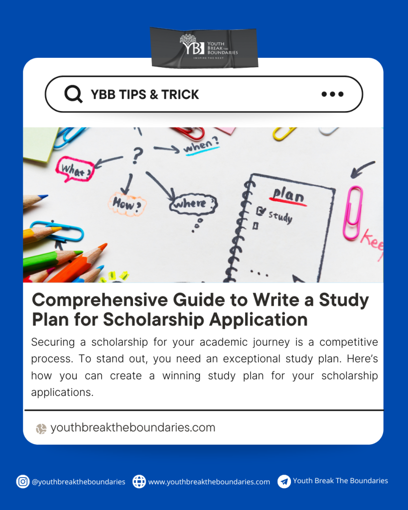 How to Write a Winning Study Plan for Scholarships