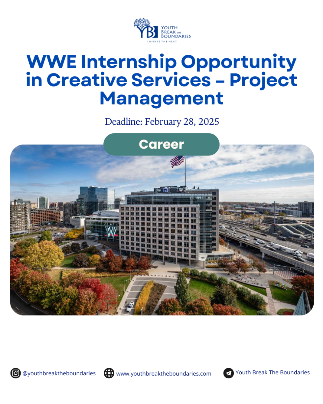 WWE Internship Opportunity in Creative Services – Project Management
