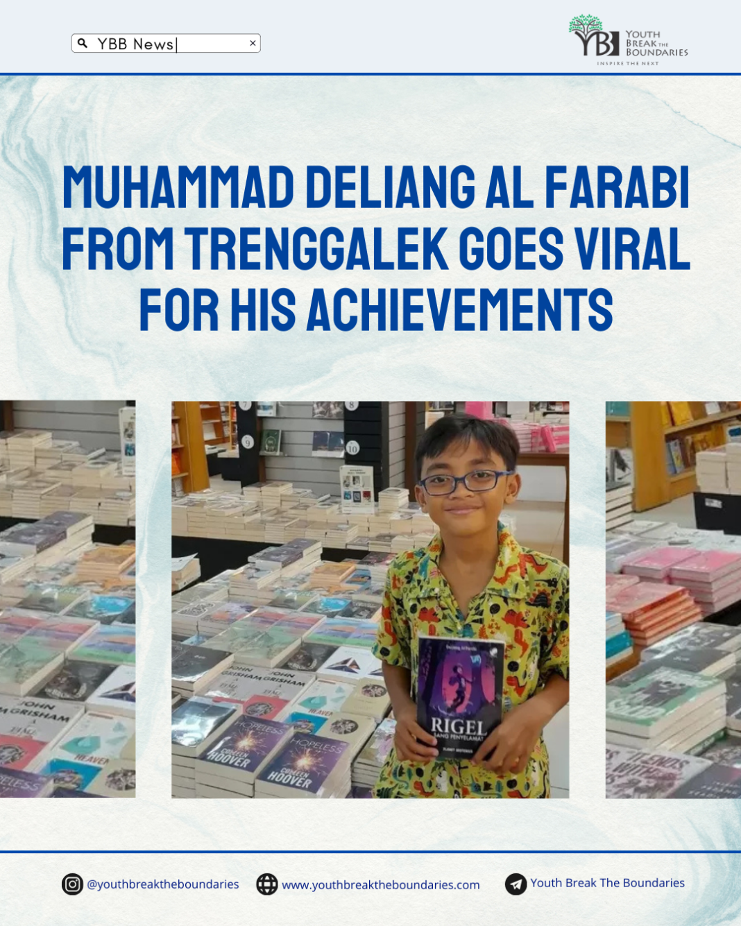 Meet Muhammad DeLiang Al Farabi from Trenggalek: 11-Year-Old Author Who Published 40 Books