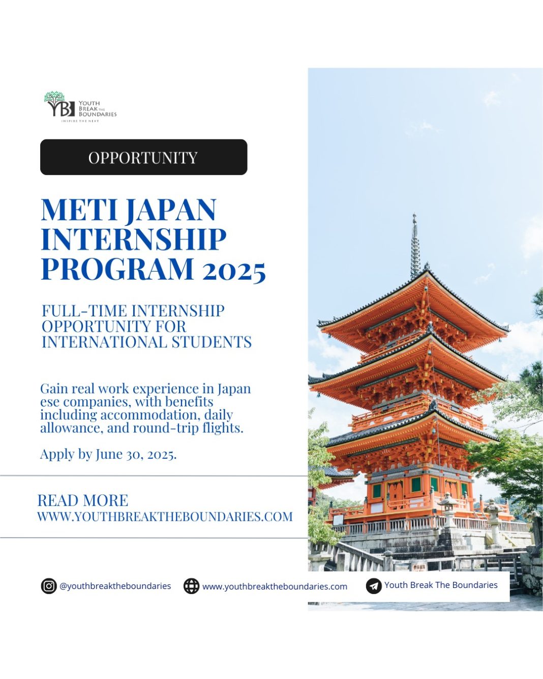 METI Japan Internship Program 2025: Full-time Internship Opportunity for International Students