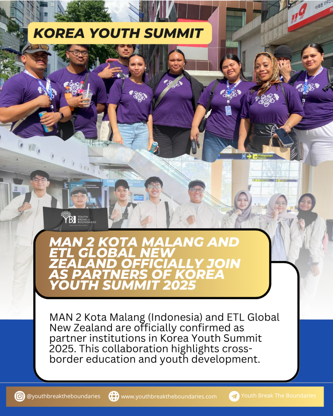 MAN 2 Kota Malang and ETL Global New Zealand Officially Join as Partners of Korea Youth Summit 2025