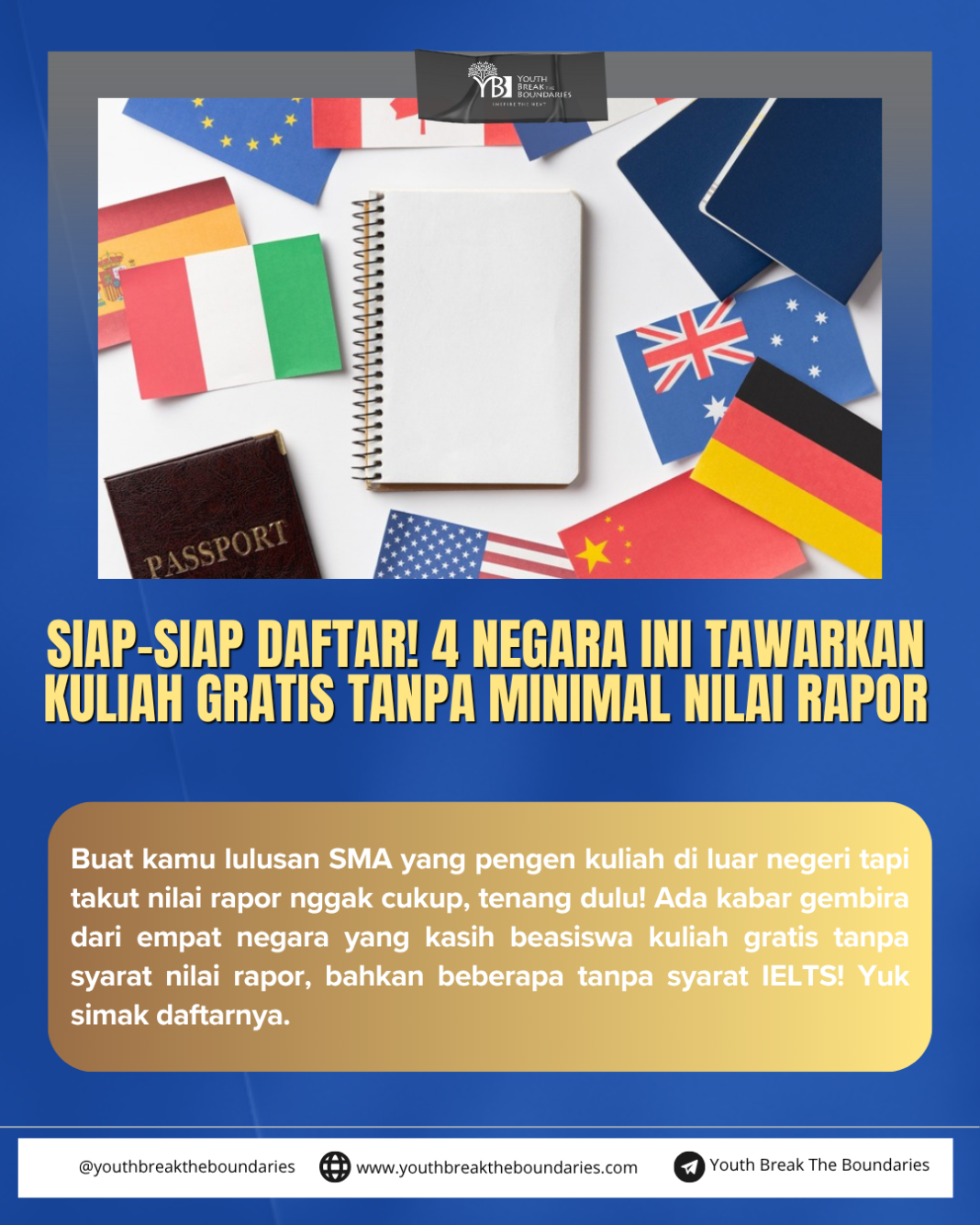 Siap-Siap Daftar! 4 Negara Ini Tawarkan Kuliah Gratis Tanpa Minimal Nilai Rapor
