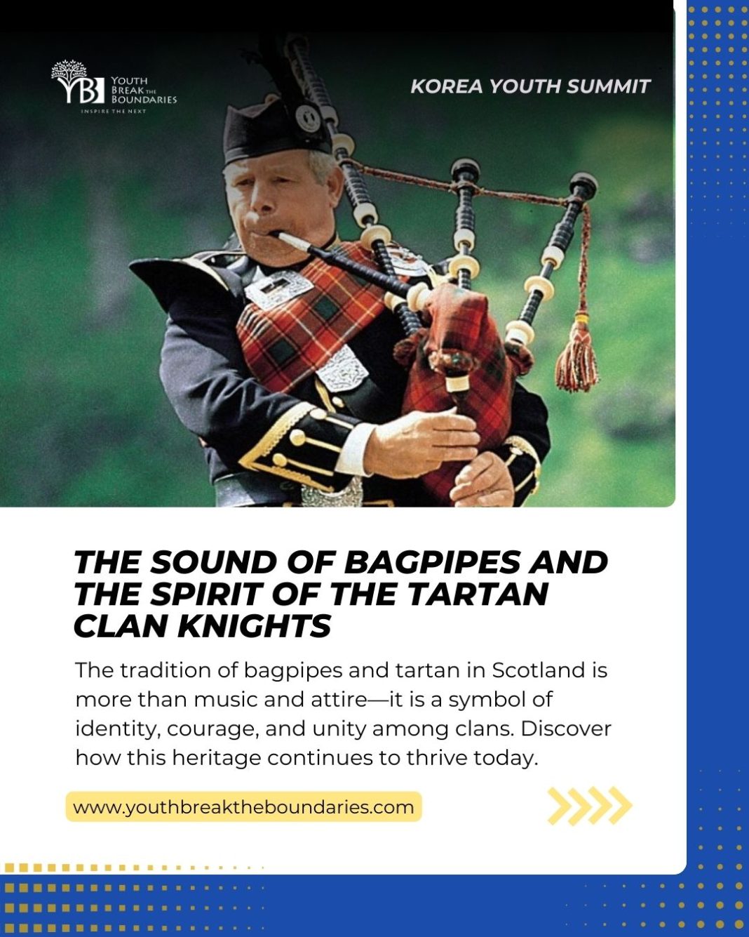 The Sound of Bagpipes and the Spirit of the Tartan Clan Knights