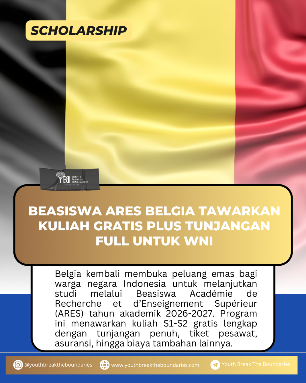 Beasiswa ARES Belgia 2026-2027