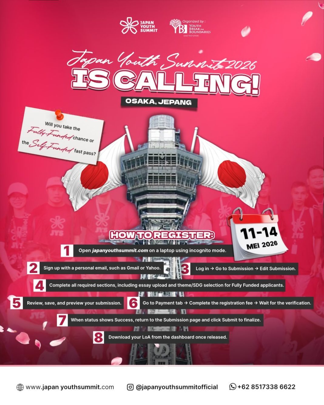 Pendaftaran Japan Youth Summit 2026 Dibuka, Simak Cara Daftarnya!