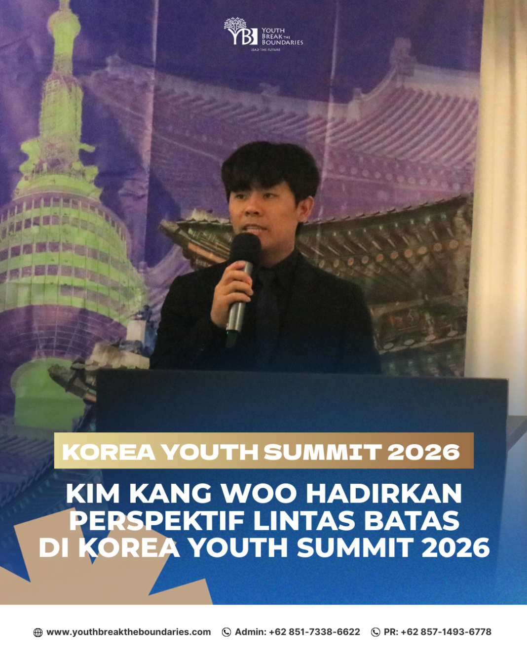 Kim Kang Woo Hadirkan Perspektif Lintas Batas Korea di Korea Youth Summit 2026