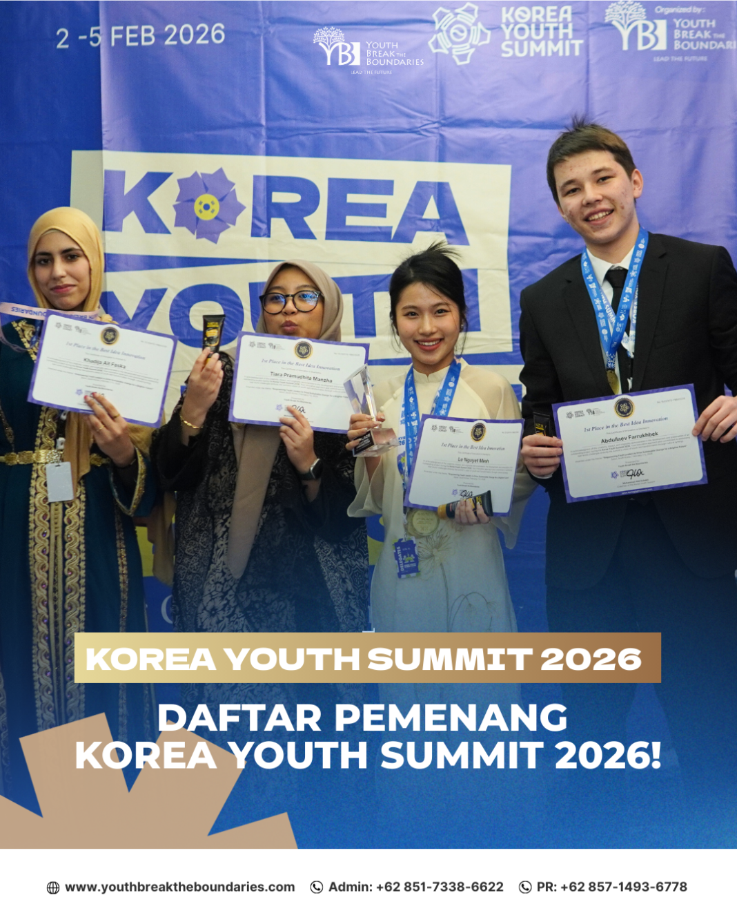 Korea Youth Summit 2026 Resmi Umumkan Para Pemenang