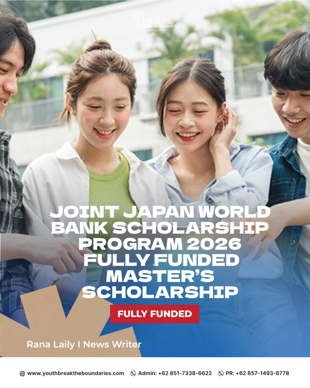 Joint Japan World Bank Scholarship Program 2026 (Fully Funded) Round 2