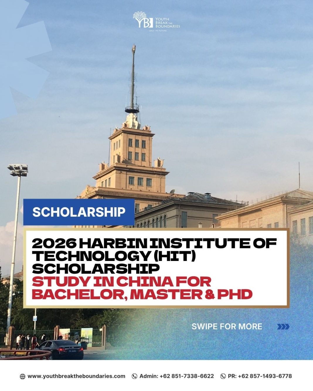2026 Harbin Institute of Technology (HIT) Scholarship | Study in China for Bachelor, Master & PhD