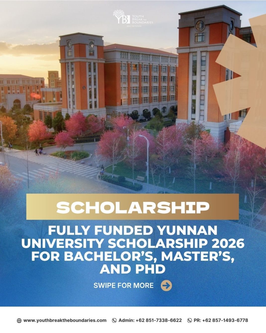Fully Funded Yunnan University Scholarship 2026 for Bachelor’s, Master’s, and PhD