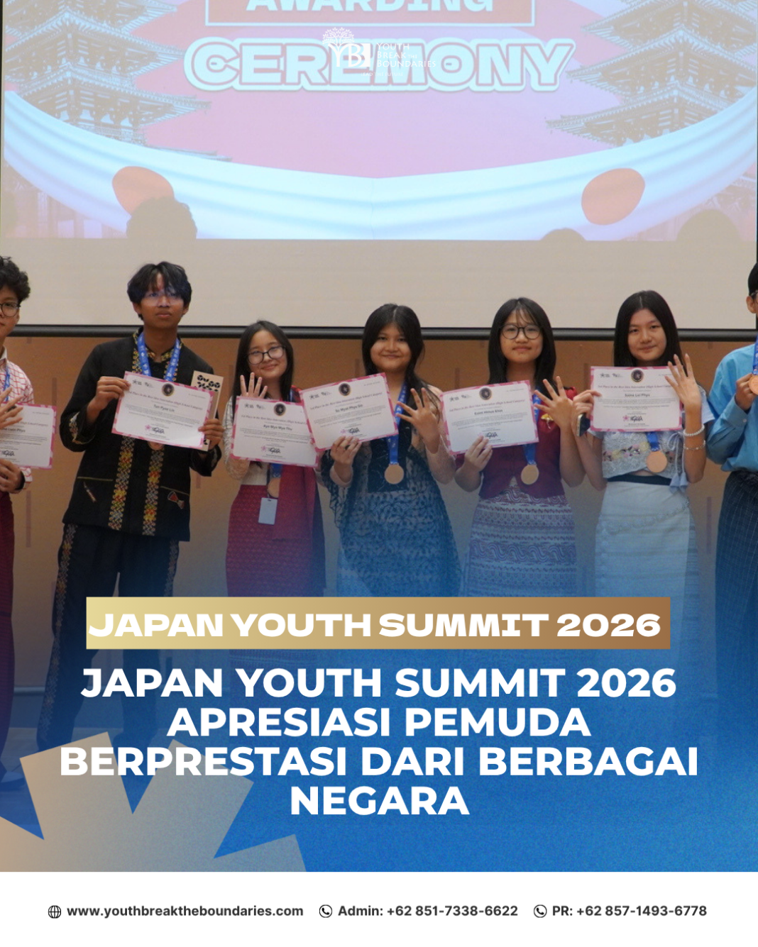 Japan Youth Summit 2026 Apresiasi Pemuda Berprestasi dari Berbagai Negara
