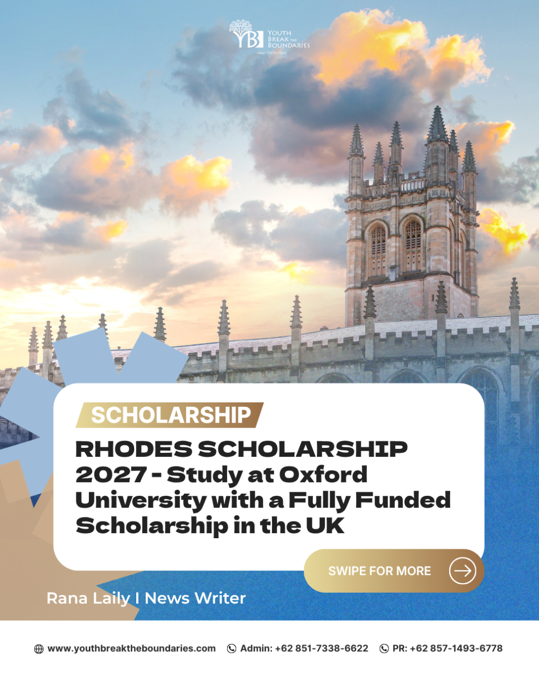 Rhodes Scholarship 2027: Win a Fully Funded Opportunity to Study at Oxford University