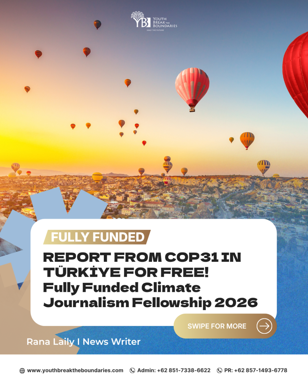 COP31 Reporting Fellowship 2026 in Türkiye: Attend the UN Climate Summit with Full Funding