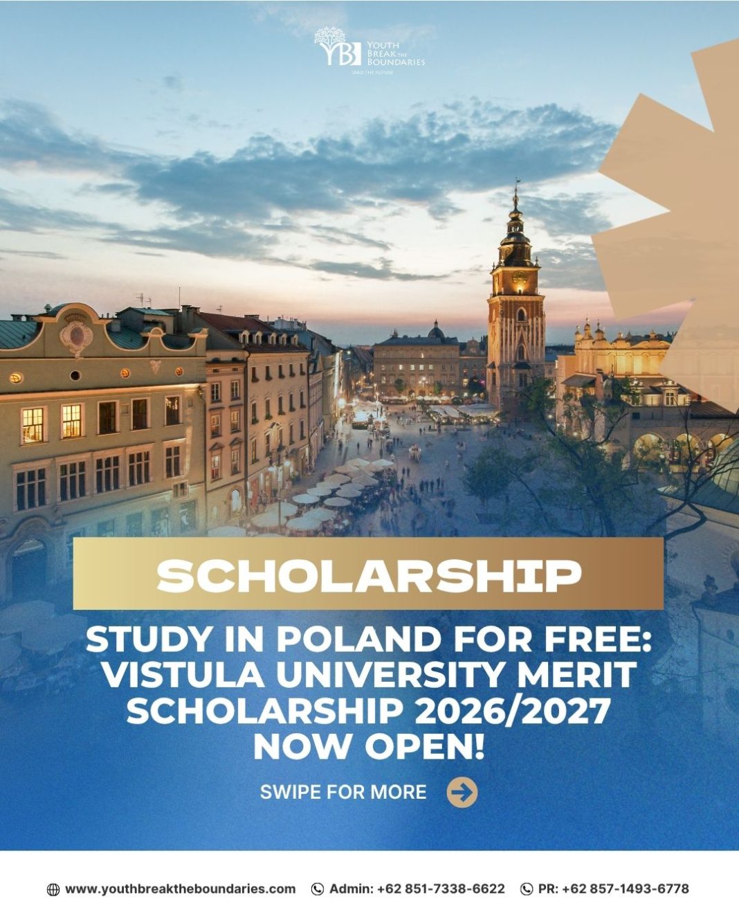 Study in Poland for Free: Vistula University Merit Scholarship 2026/2027 Now Open!