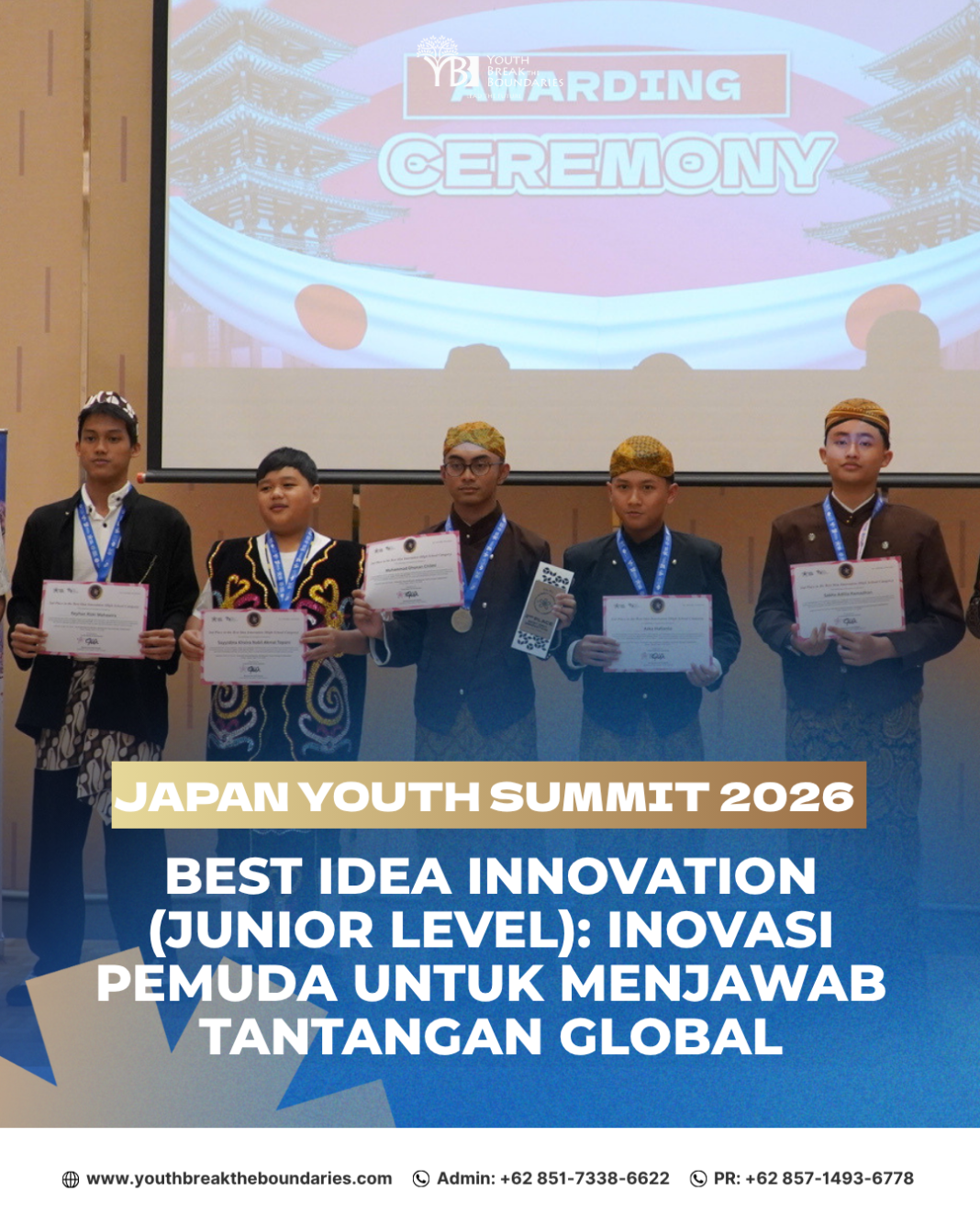 Best Idea Innovation (Junior Level): Inovasi Pemuda untuk Menjawab Tantangan Global