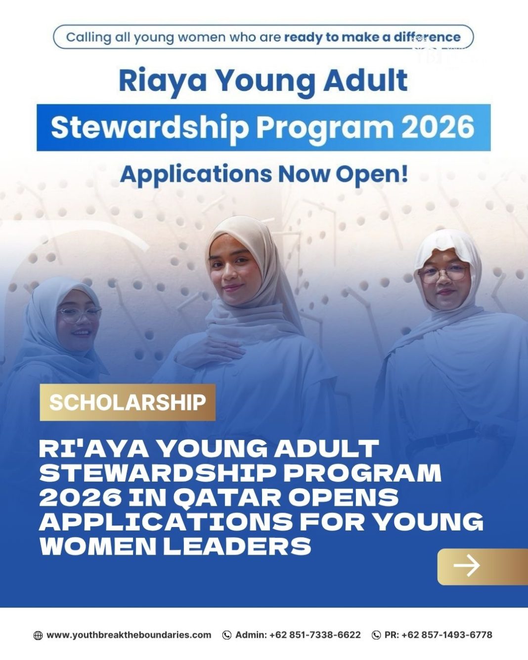 Ri’aya Young Adult Stewardship Program 2026 in Qatar Opens Applications for Young Women Leaders