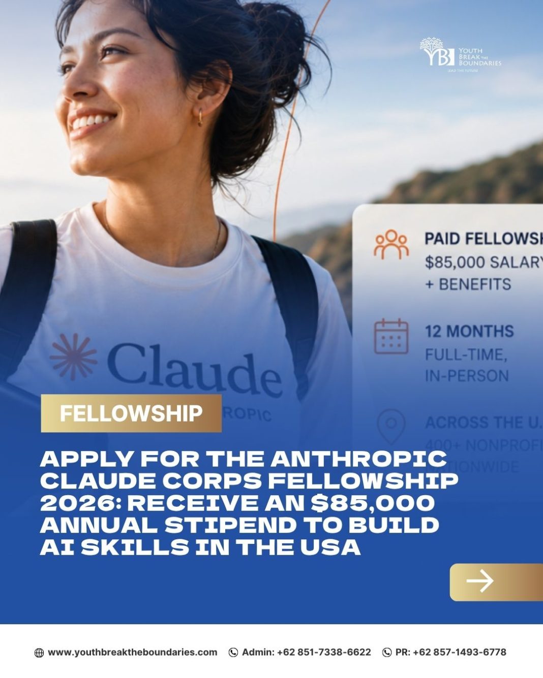 Apply for the Anthropic Claude Corps Fellowship 2026: Receive an $85,000 Annual Stipend to Build AI Skills in the USA