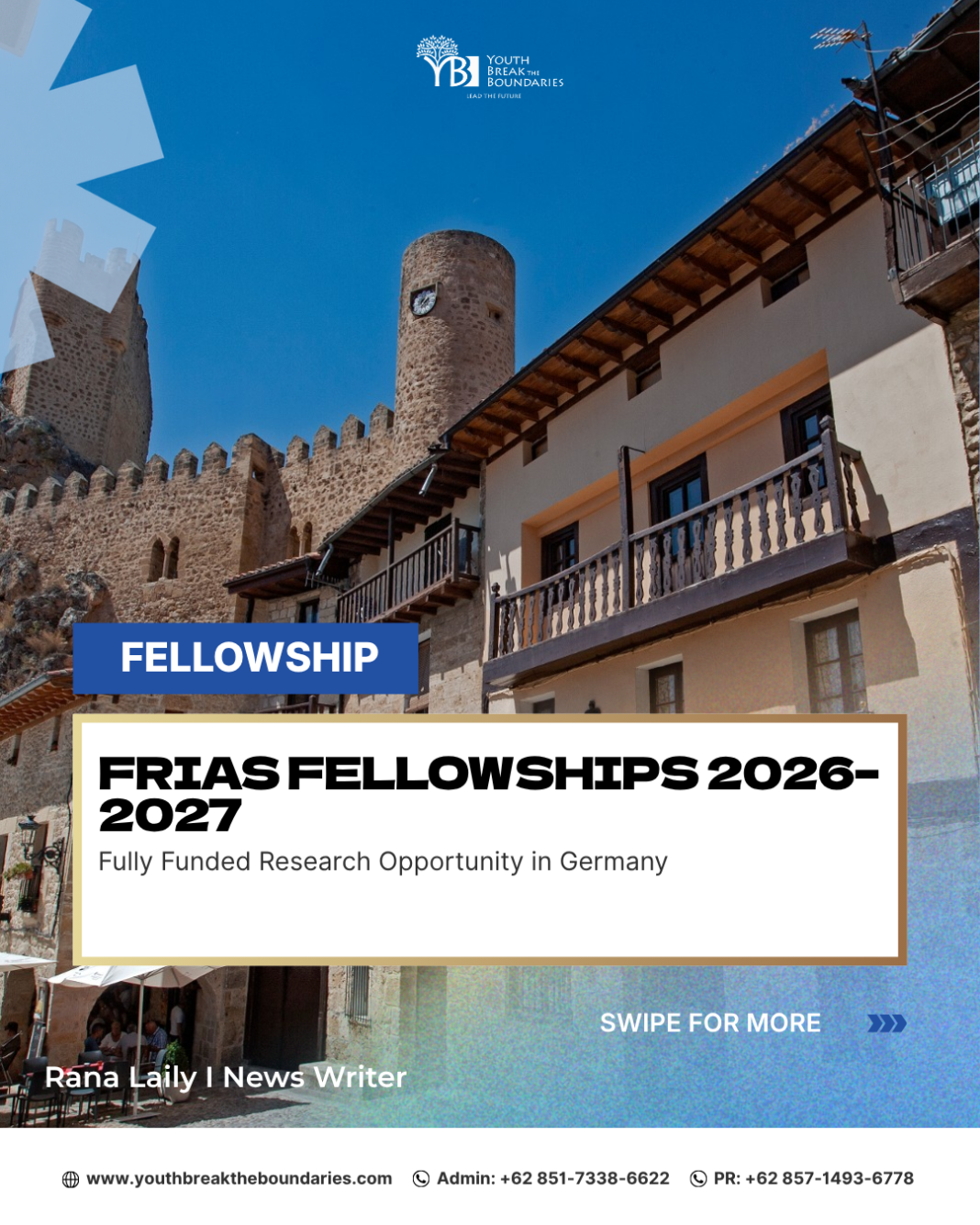 FRIAS Fellowship Programmes 2026 in Germany: Fully Funded Research Opportunity for Global Scholars