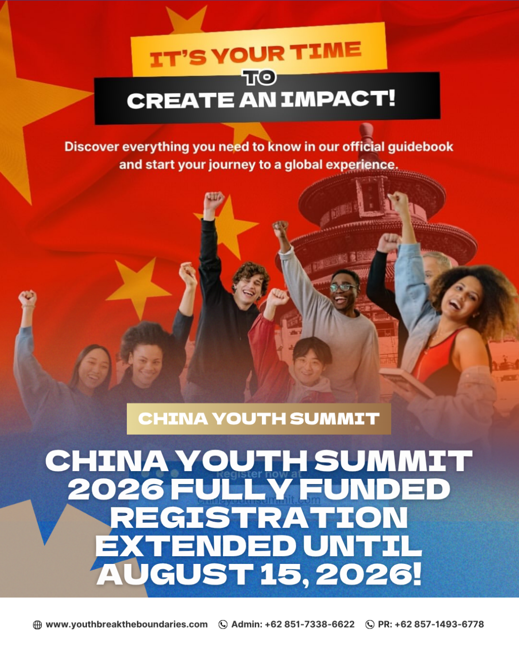 China Youth Summit 2026 Fully Funded Registration Extended Until August 15, 2026