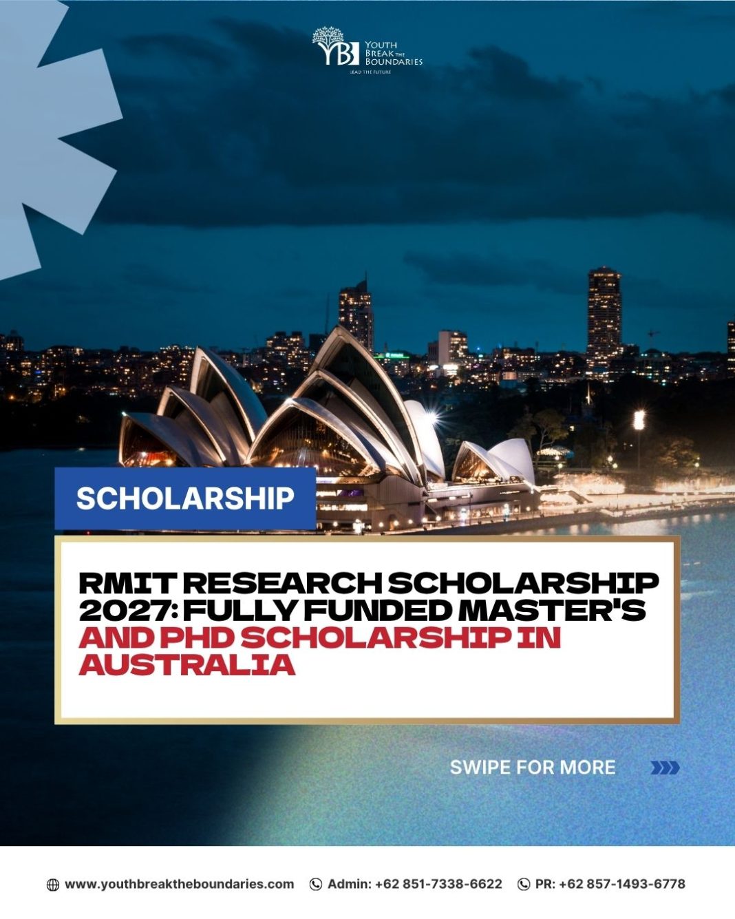RMIT Research Scholarship 2027: Fully Funded Master’s and PhD Scholarship in Australia