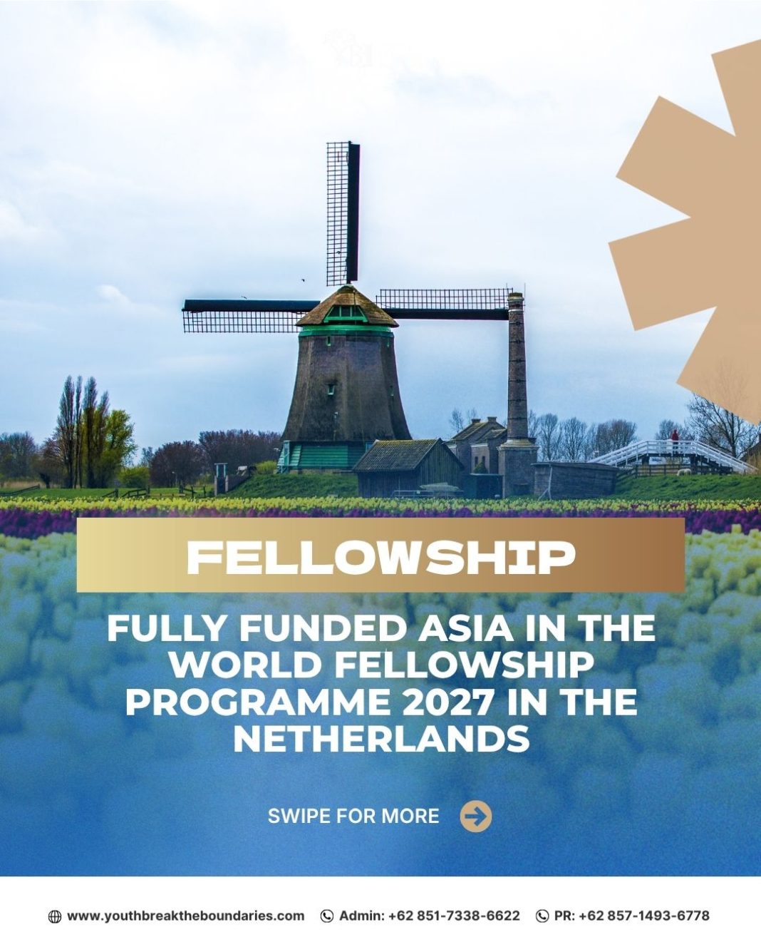 Fully Funded Asia in the World Fellowship Programme 2027 in the Netherlands