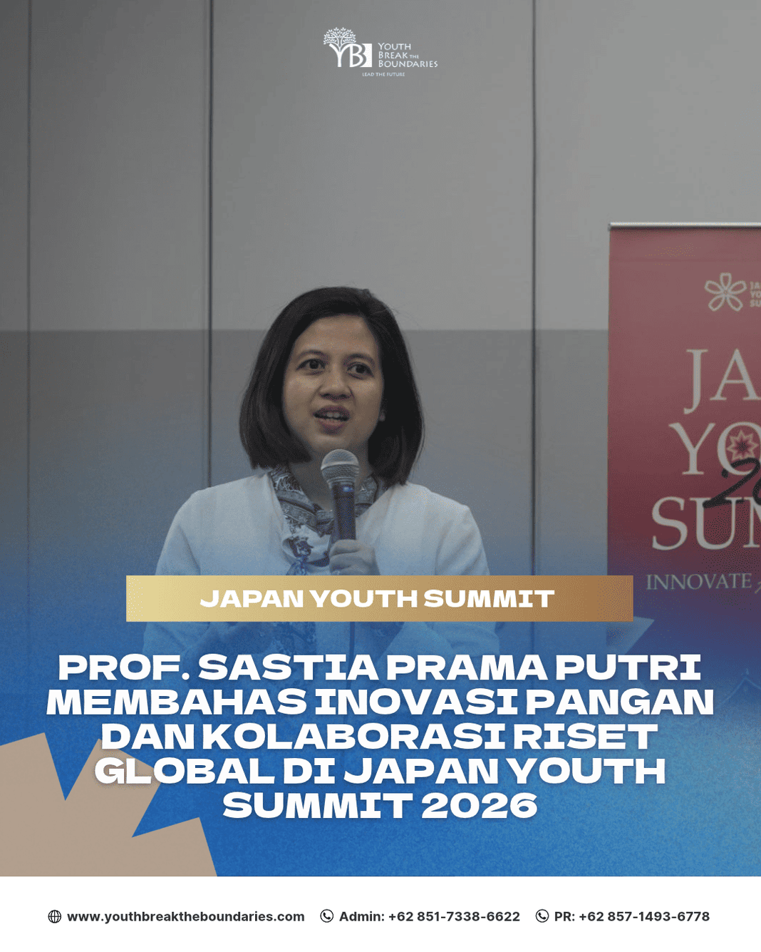 Prof. Sastia Prama Putri Bahas Inovasi Pangan dan Kolaborasi Riset di Japan Youth Summit 2026