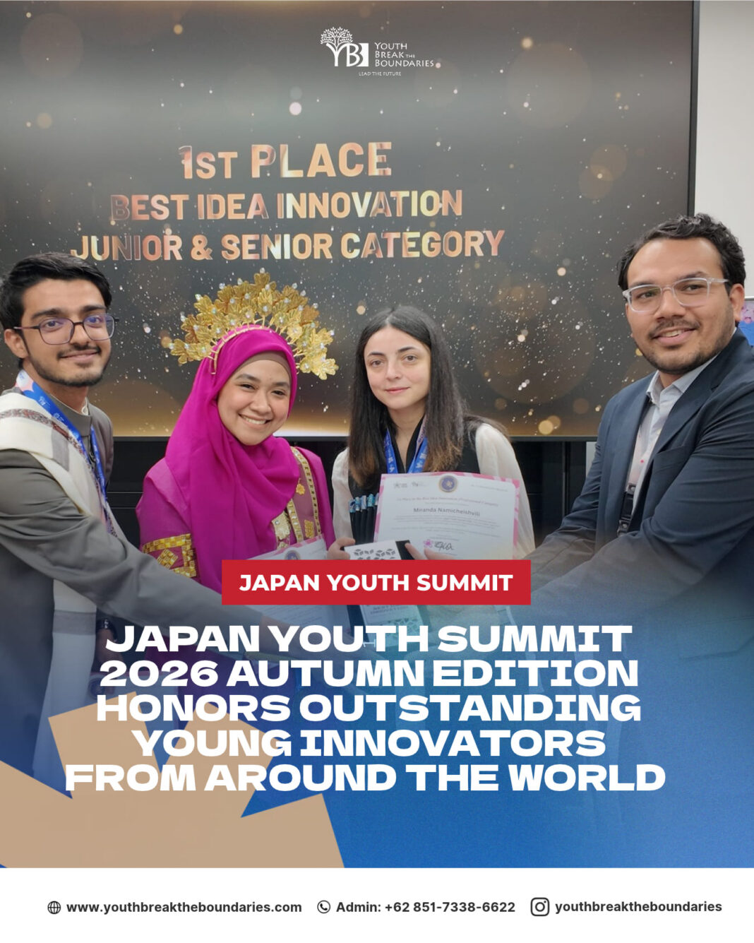 Japan Youth Summit 2026 Autumn Edition Honors Outstanding Young Innovators from Around the World