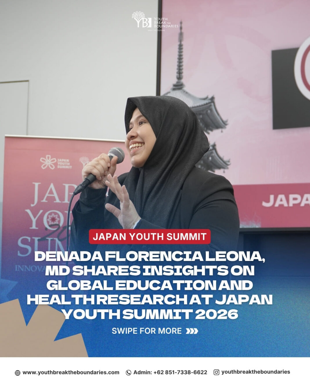Denada Florencia Leona, MD Shares Insights on Global Education and Health Research at Japan Youth Summit 2026