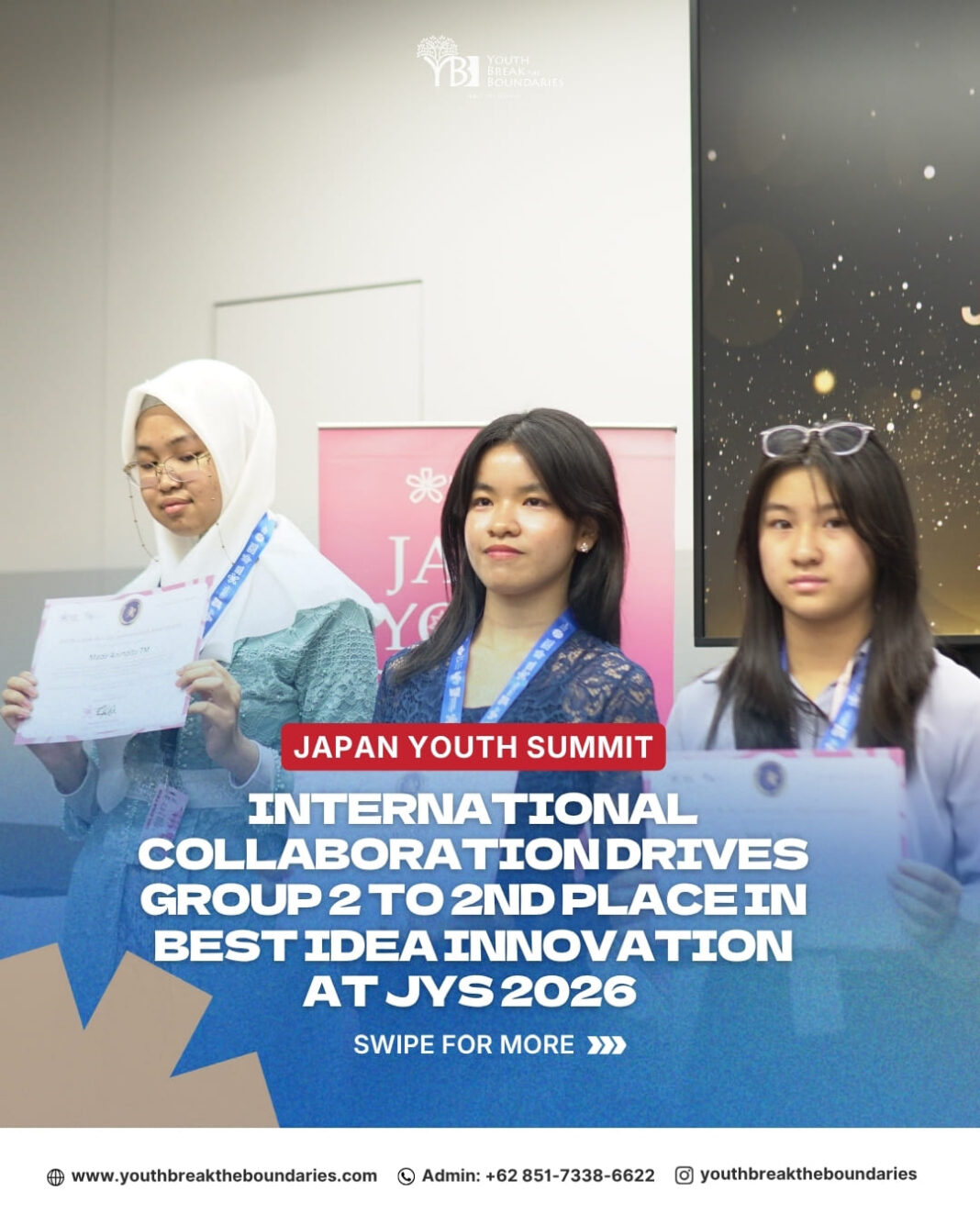 International Collaboration Drives Group 2 to 2nd Place in Best Idea Innovation at JYS 2026
