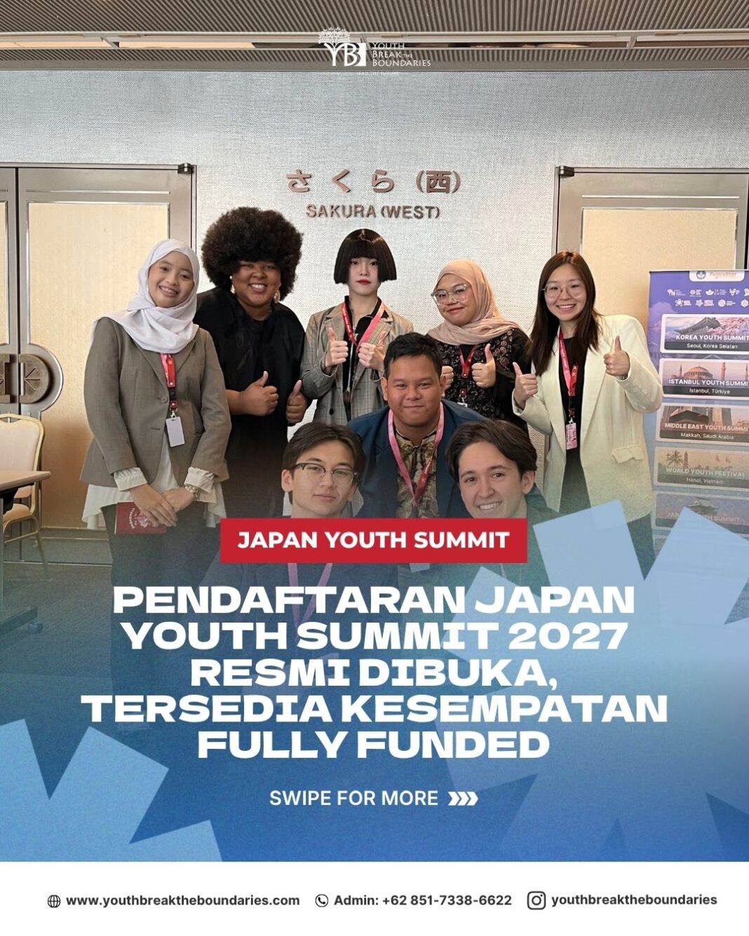 Pendaftaran Japan Youth Summit 2027 Resmi Dibuka, Tersedia Kesempatan Fully Funded
