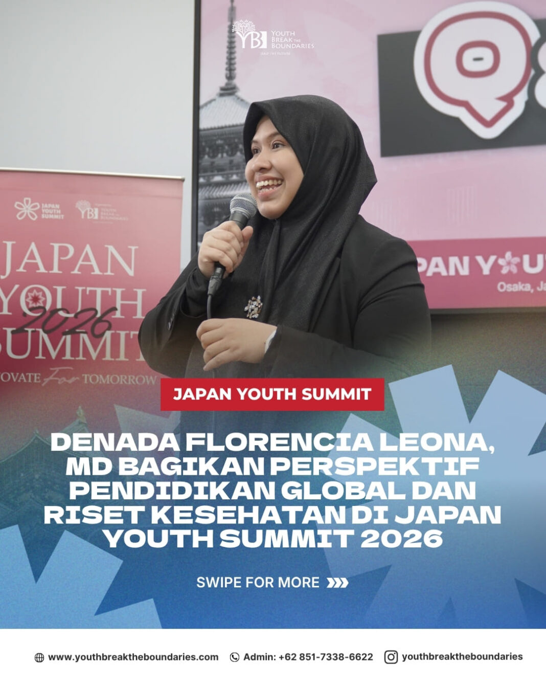 Denada Florencia Leona, MD Bagikan Perspektif Pendidikan Global dan Riset Kesehatan di Japan Youth Summit 2026